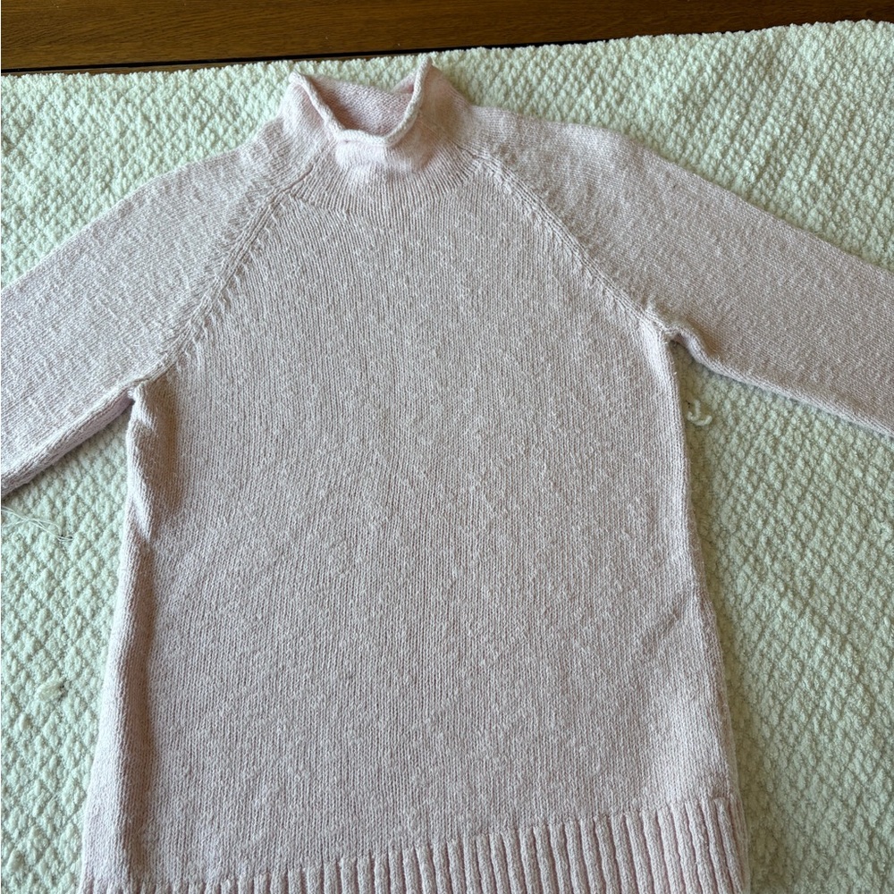 L.L. Bean Soft Blush Turtleneck Sweater